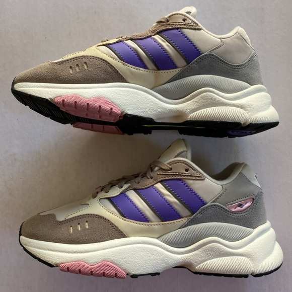 ADIDAS Originals Retropy Low Chalky Brown Purple Rush Suede/Textile Sneakers 7US - Picture 3 of 9
